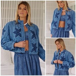 Free People Quinn Quilted Jacket Size M